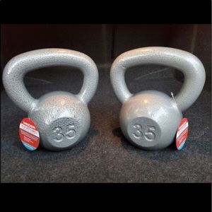 Two Weider 35 lb Kettlebells